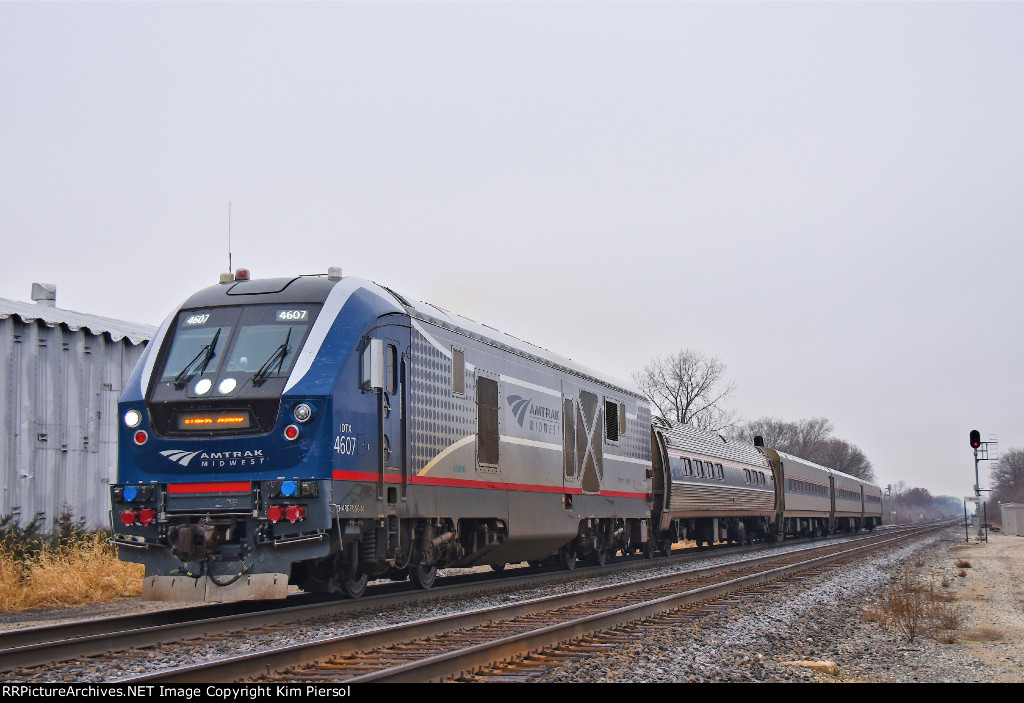 IDTX 4607 Amtrak Midwest Illinois Zephyr